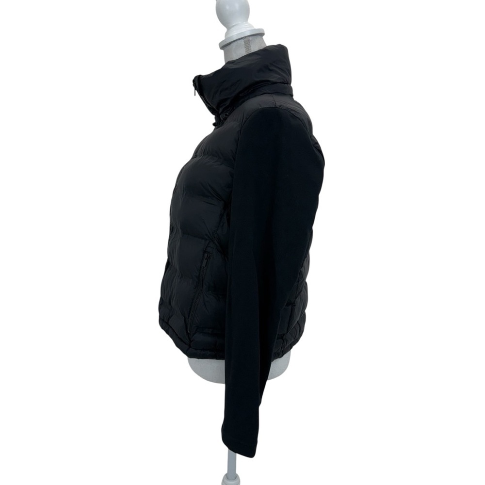 NWT Chico’s Zenergy Scuba Mix Puffer Coat size 10/1.5 Black - Picture 5 of 16